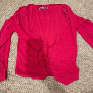 Hot pink going out top